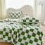 Checkered Lightweight Soft & Cozy Flannel Fleece Throw Blanket for Sofa & Bed in All Season-125344966-125344967