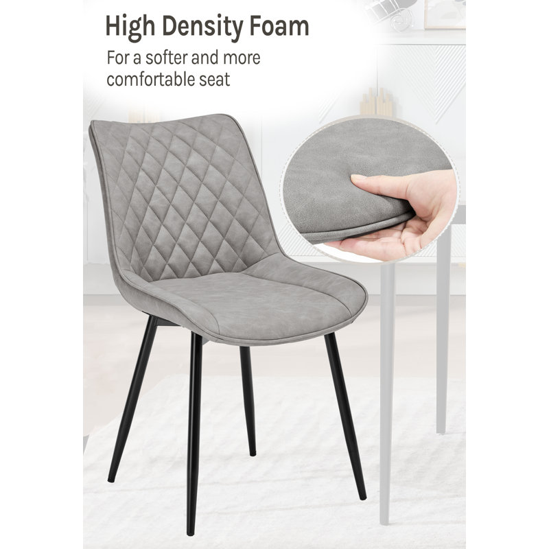 Alhambra 46.5cm H Upholstered Side Chair, 1, Grey
