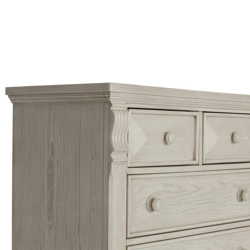 Commode 6 tiroirs Althoff, Ivoire vintage
