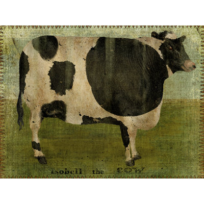 "Isobell the Cow" par Beth Albert, reproduction d'art sur toile tendue