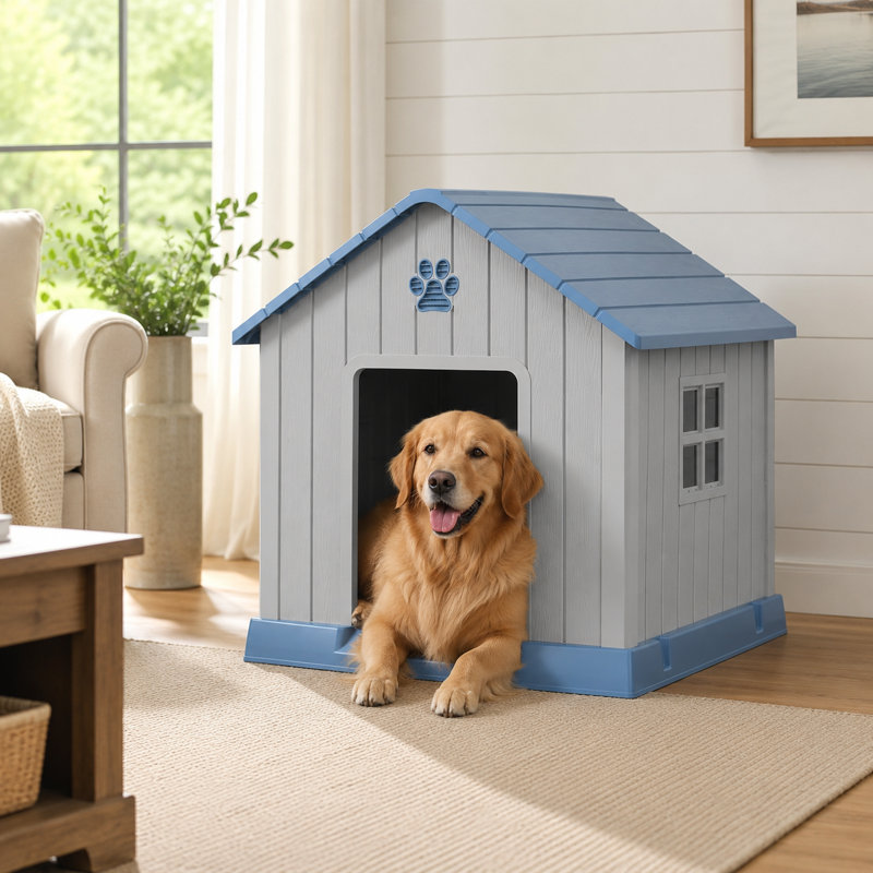 Dog House, Blue/Grey