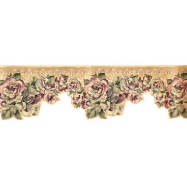 victorian rose wallpaper border