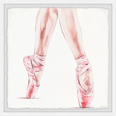 'Toe Stand' Framed Print on Paper