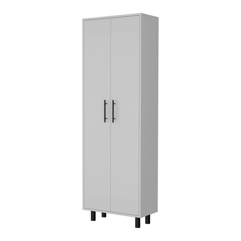 Garde-manger à 2 tablettes et 5 portes Fagan - blanc, Blanc