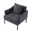 Fauteuil d'appoint avec coussin, méridienne moderne et minimaliste pour salon, chambre à coucher