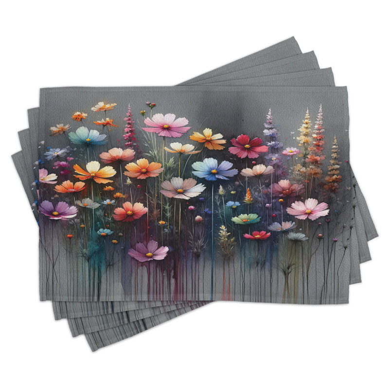 Ensemble de 4 napperons décoratifs Ambesonne