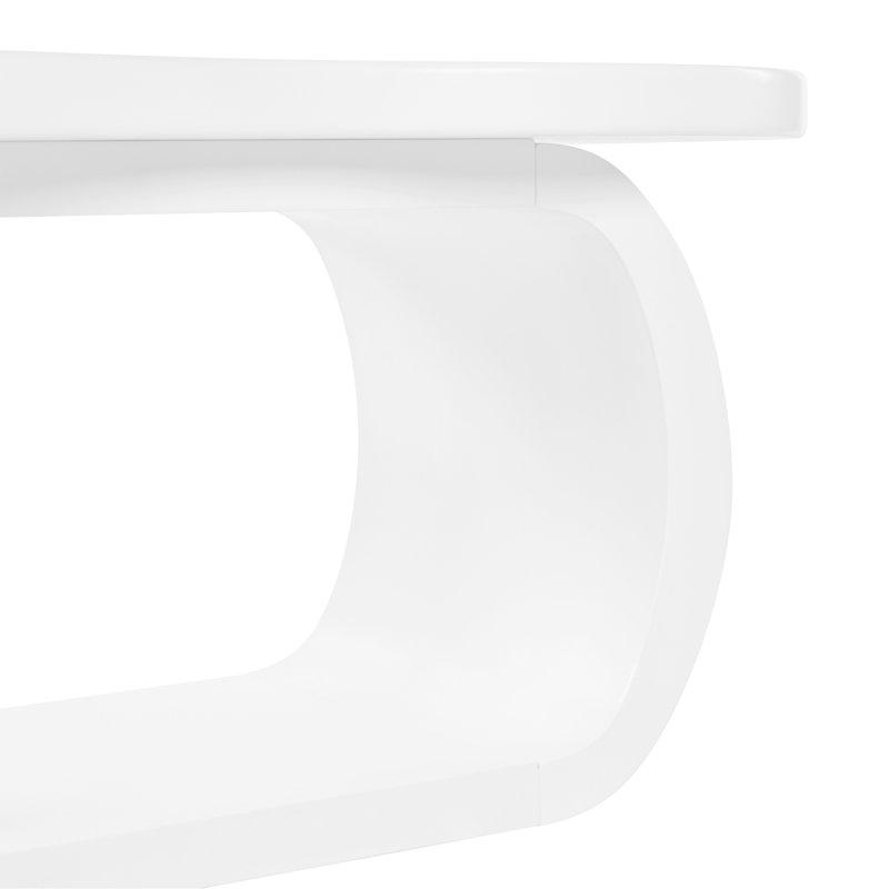 Table basse à plancher, Blanc