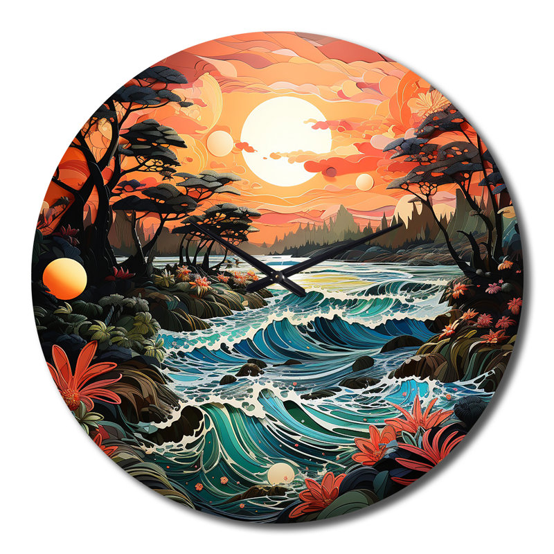 Costel - Horloge murale nautique et de plage, Grand