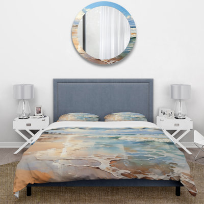 Ensemble de housse de couette Beach Photo Seaside Reflections V Bedding