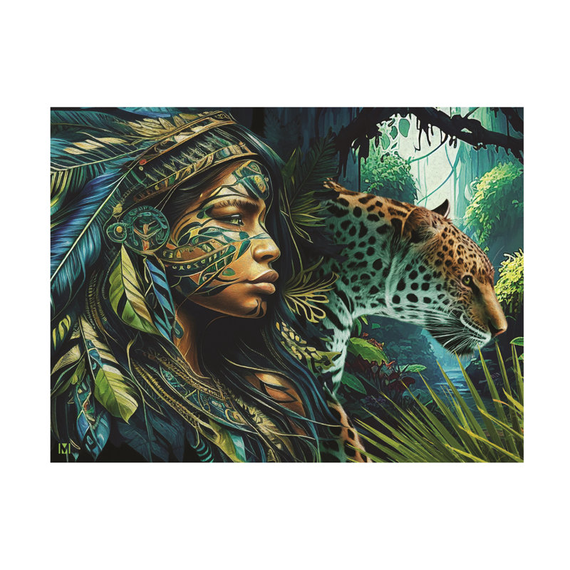 Art sur toile, Michael David Ward Amazon Spirit, H 14 po x l 19 po