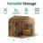 Value Gambrel Outdoor Wood Storage Barn with 6 ft. Sidewalls-1400091829-1440641758