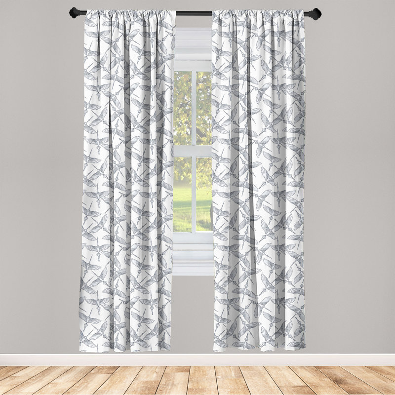 Semi Sheer Curtain Pair, 56" W x 84" L