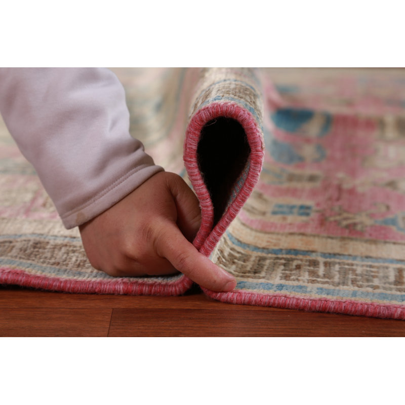 Tapis rose Oushak 5 x 7