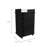 Dukat 2-Shelf Glass Door Bar Cart with Six Wine Cubbies-1606011509