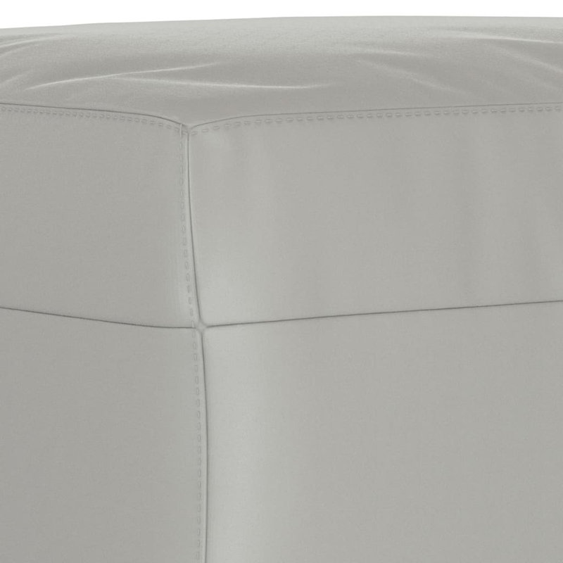 Repose-pieds avec repose-pieds Ashif, 100 % polyester gris clair