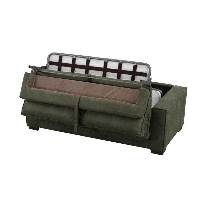 Maximina 2 Seater Sofa Bed, Dirty Green