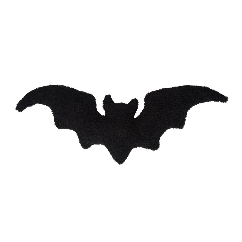 Bat Shaped Halloween Throw Pillow