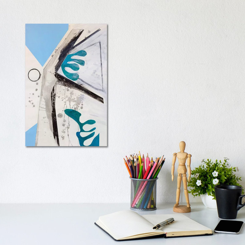 Haiku Series (Circle) by Pamela Staker - Painting on Canvas, 20.32 cm H x 30.48 cm W, Wrapped Canvas