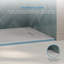 Receveur de douche rectangulaire extra-plat Lenora 183 cm x 91 cm avec bonde latérale dissimulée, blanc Carrara