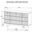 Commode moderne à 9 tiroirs pour le rangement de la chambre à coucher