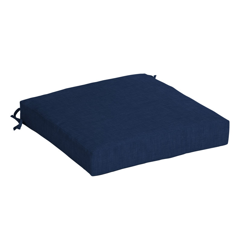ARDEN Outdoor Seat Cushion, 4" H x 19" W x 19" D, Sapphire