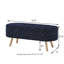 Banc de rangement avec repose-pieds ovale Luxury-139923762
