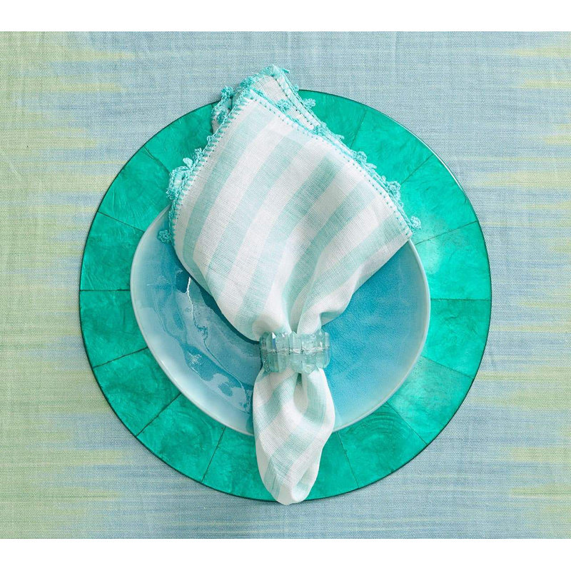 Radiant Napkin Ring, Seafoam