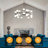 24-light White Bubble Chandelier Modern Chandelier Sputnik Chandeliers Living Room Chandelier