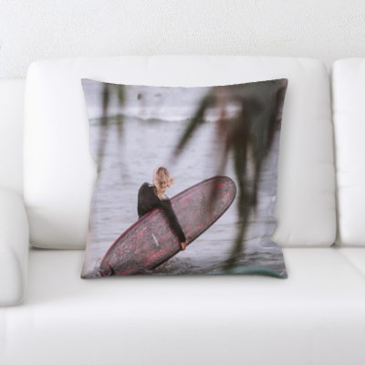 Ziggy Microsuede Reversible Throw Pillow