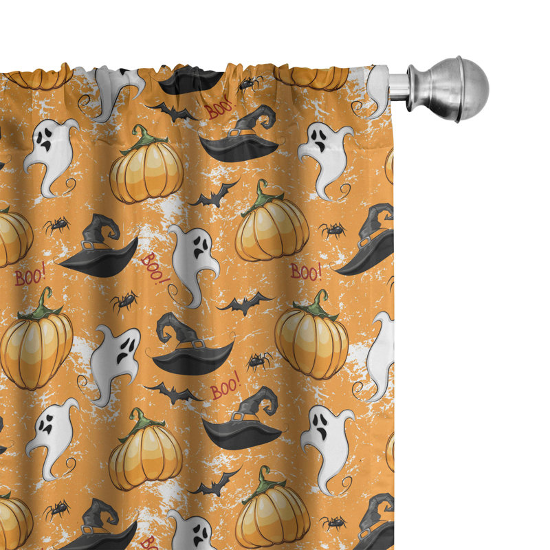 Ghost Semi-Sheer Rod Pocket Curtain Panels, 28" x 84"