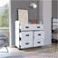 Commode Waporan, chambre à coucher, blanc