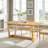 Solara 71" Rectangle Wood Dining Table-105770570