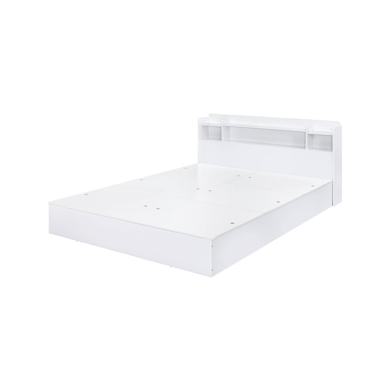Lit Perse blanc avec rangement