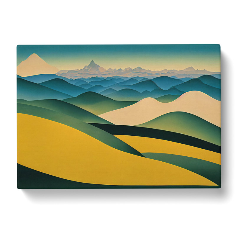 Timeless Abstract Mountains - Wrapped Canvas, 50cm H x 76cm W x 3cm D