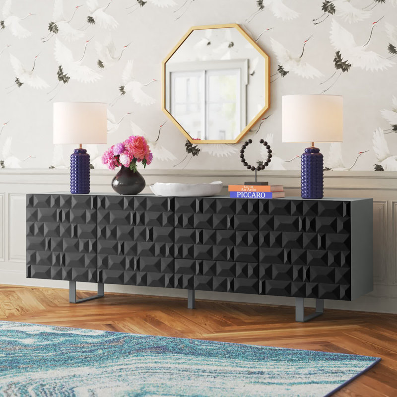 Ege 220cm Sideboard, Dark Concrete