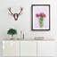 A Bunch of Pink Tulips in Abstract - Picture Frame Graphic Art Print on MDF-55629487-55629485