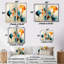 «Orange Mid Century Harmony In Geometric I - Abstract Midcentury Large, art mural»-678725347-678725351-678725356