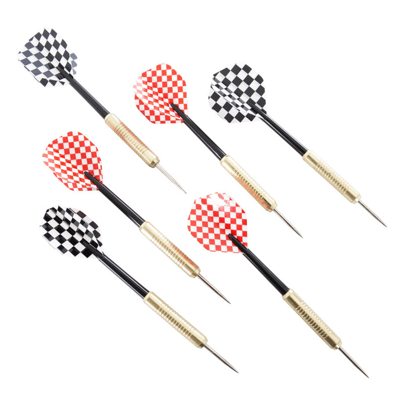 Solid Pinewood Dartboard Cabinet Set with Steel Tip Darts