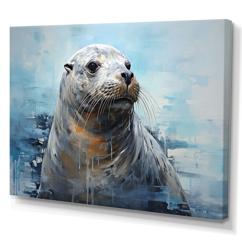 Magnifique otarie II, Toile tendue, 34" H x 44" W