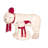 2 Piece Polar Bear Lighted Display Set