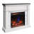 duraflame Wall Mantel Electric Fireplace, Bright White