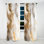 Or et gris effet marbre A - Rideau moderne - Velours obscurcissant - 1 panneau