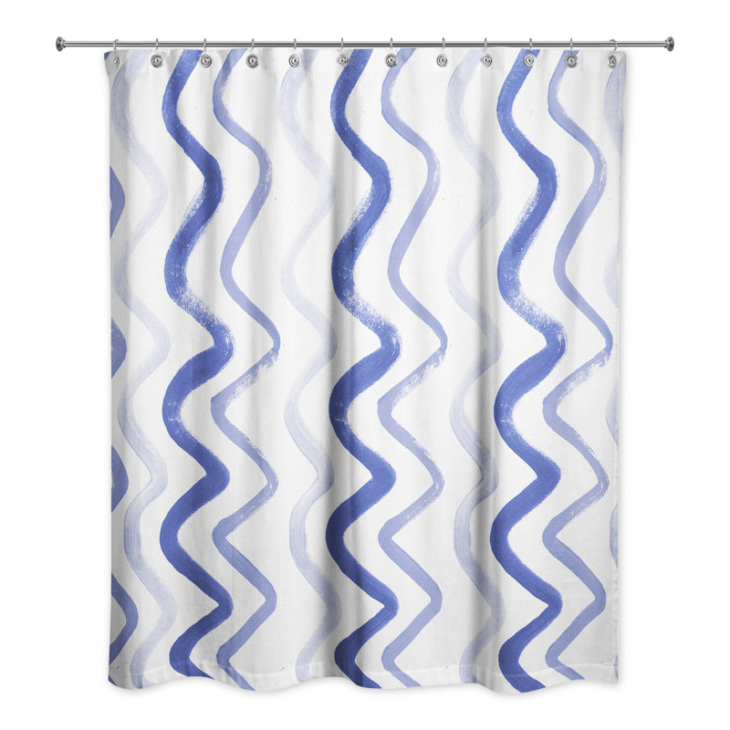 Rideau de douche Ritva, Bleu marine