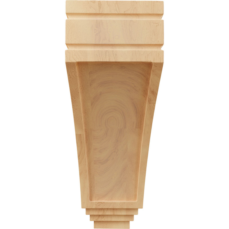 Grand corbeau en bois San Juan l 5 po x P 7 3/4 po x H 14 po (paquet de 2), Chêne rouge