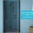 36W X 72H Fold Shower Door With Tempered Glass, Matte Black - Bi Design, 1/4 Inch Thick Clear Water Screen , High Grade Stainless Steel Components, Reversible Installation, 180 Overlapping Rotate