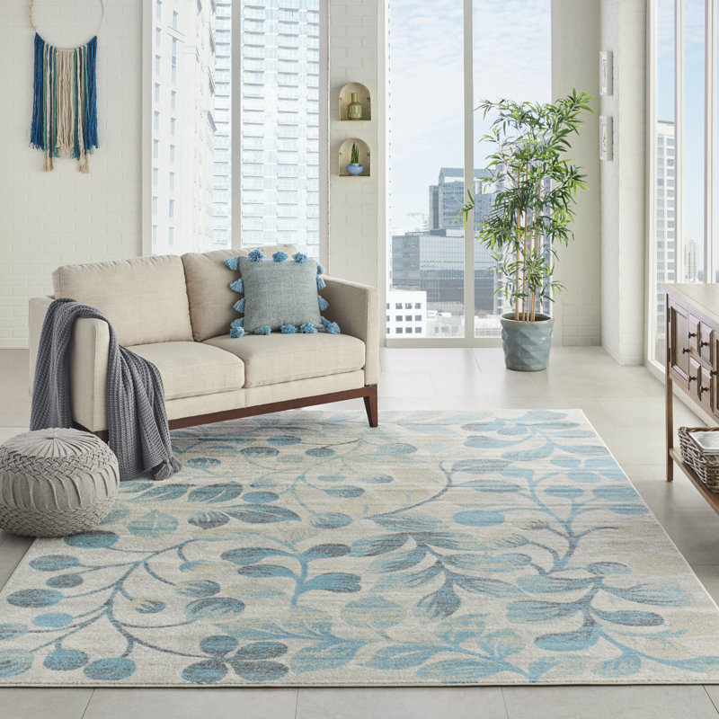 Yahara Floral Indoor Rug, Rectangle 8' x 10'