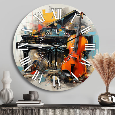 Music Dynamic Ballad Bold - Music White Face Wall Clock