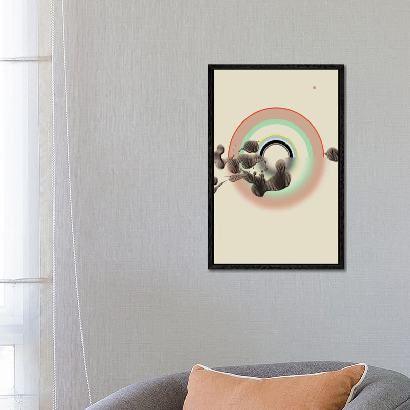 Inner Landscape (Étude Circulaire N° 6) by Thoth Adan - Gallery-Wrapped Canvas Giclée on Canvas, Black Framed