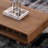 Solid wood tea table with medieval design