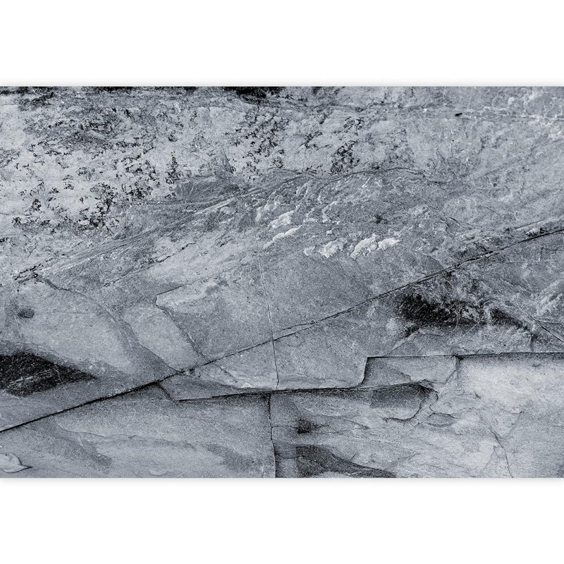 Peintures murales abstraites gris et granit gris et blanc, L 100 po x l 144 po